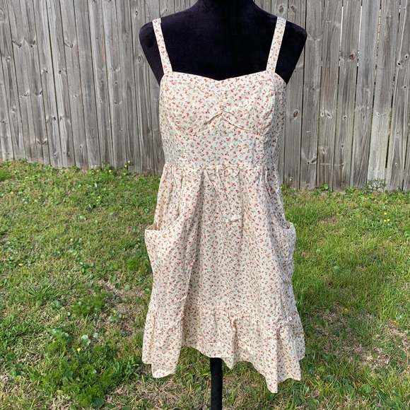 MOSSIMO Cottagecore Prairie Cotton Dress L - Picture 5 of 11